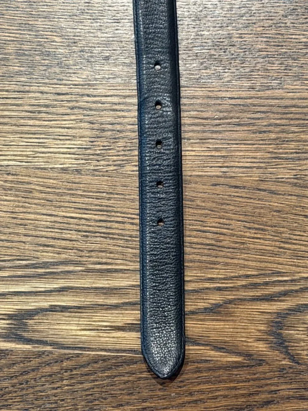 Coach Black Italian Leather Belt Solid Brass Silver Tone Buckle 40